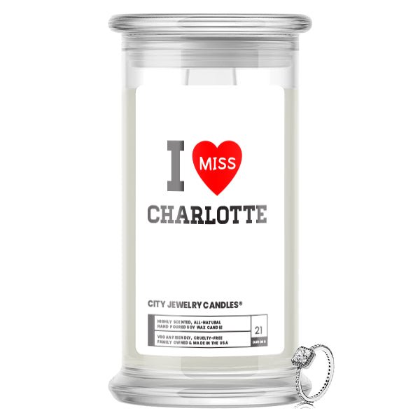 I miss Charlotte City Jewelry Candles