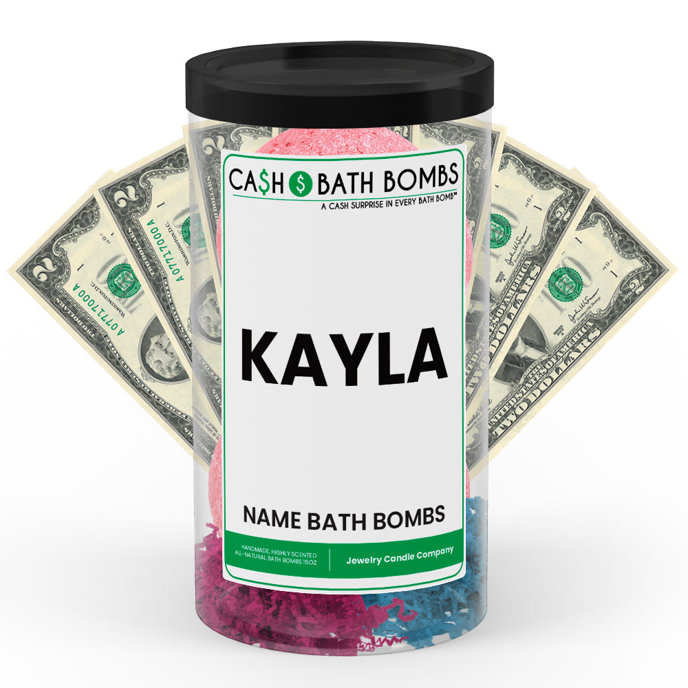 KAYLA Name Cash Bath Bomb Tube