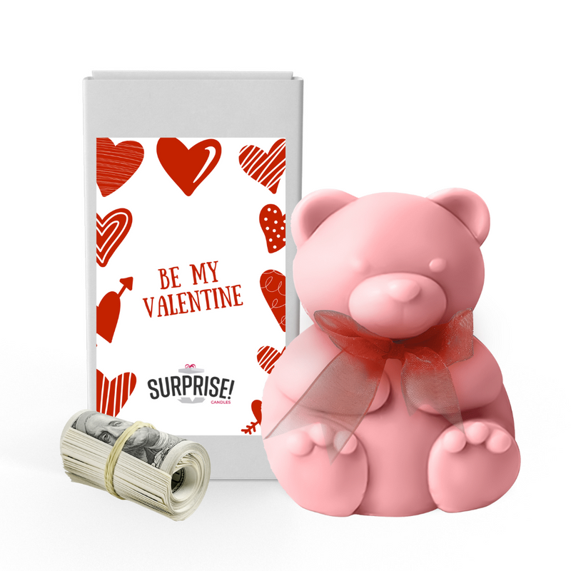 BE MY VALENTINE  | Valentines Day Surprise Cash Money Bear Wax Melts