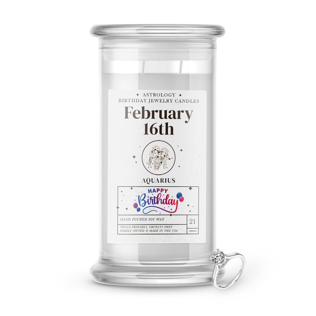 AQUARIUS | ASTROLOGY BIRTHDAY JEWELRY CANDLES