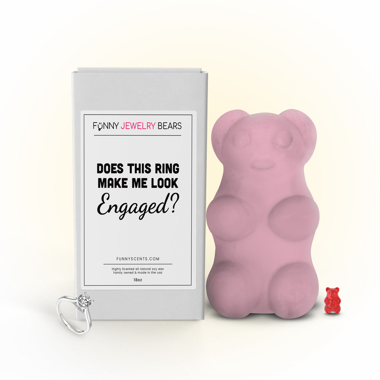 Does This Ring Make Me Look Engaged? Funny Jewelry Bear Wax Melts