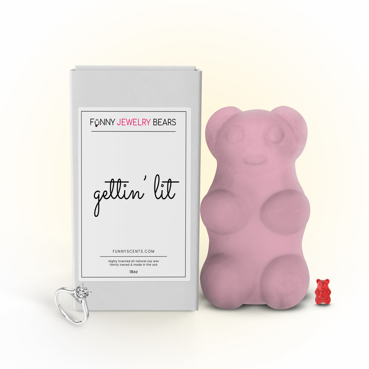 Getting' lit Funny Jewelry Bear Wax Melts