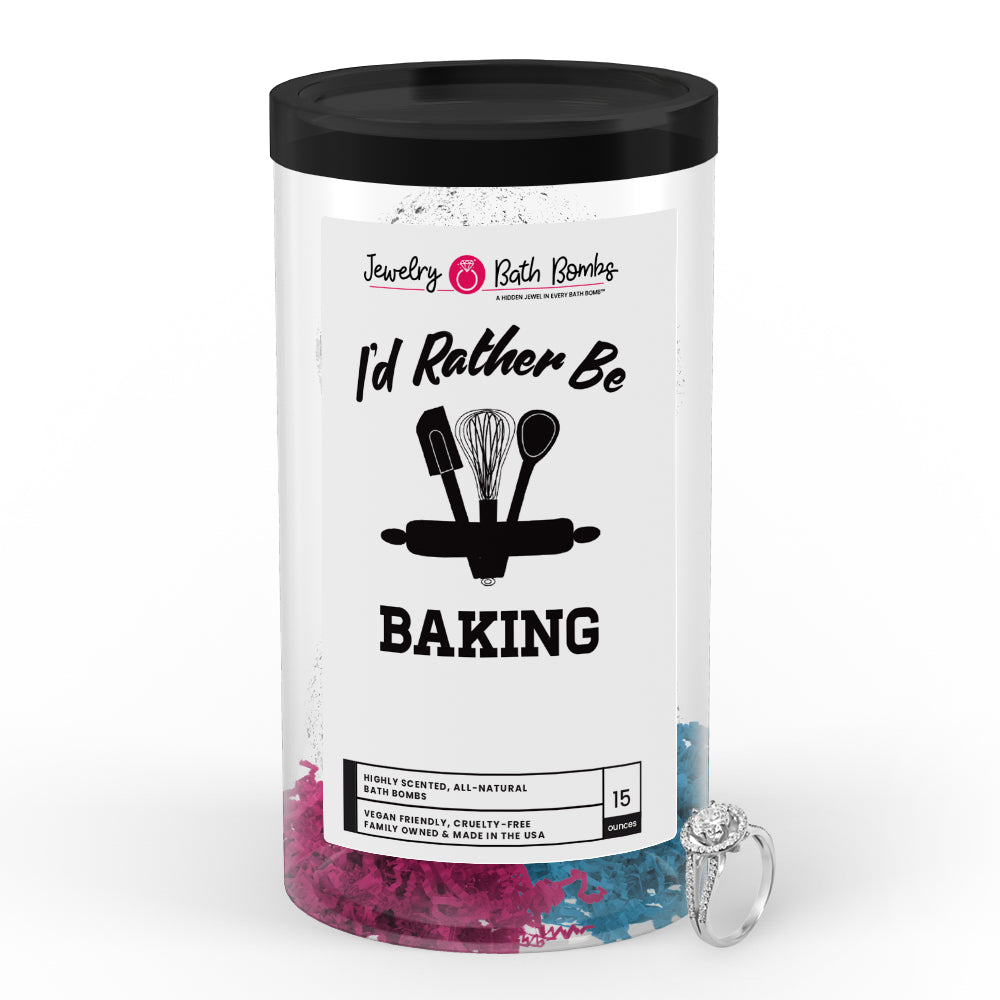 I'd rather be Baking Jewelry Bath Bombs