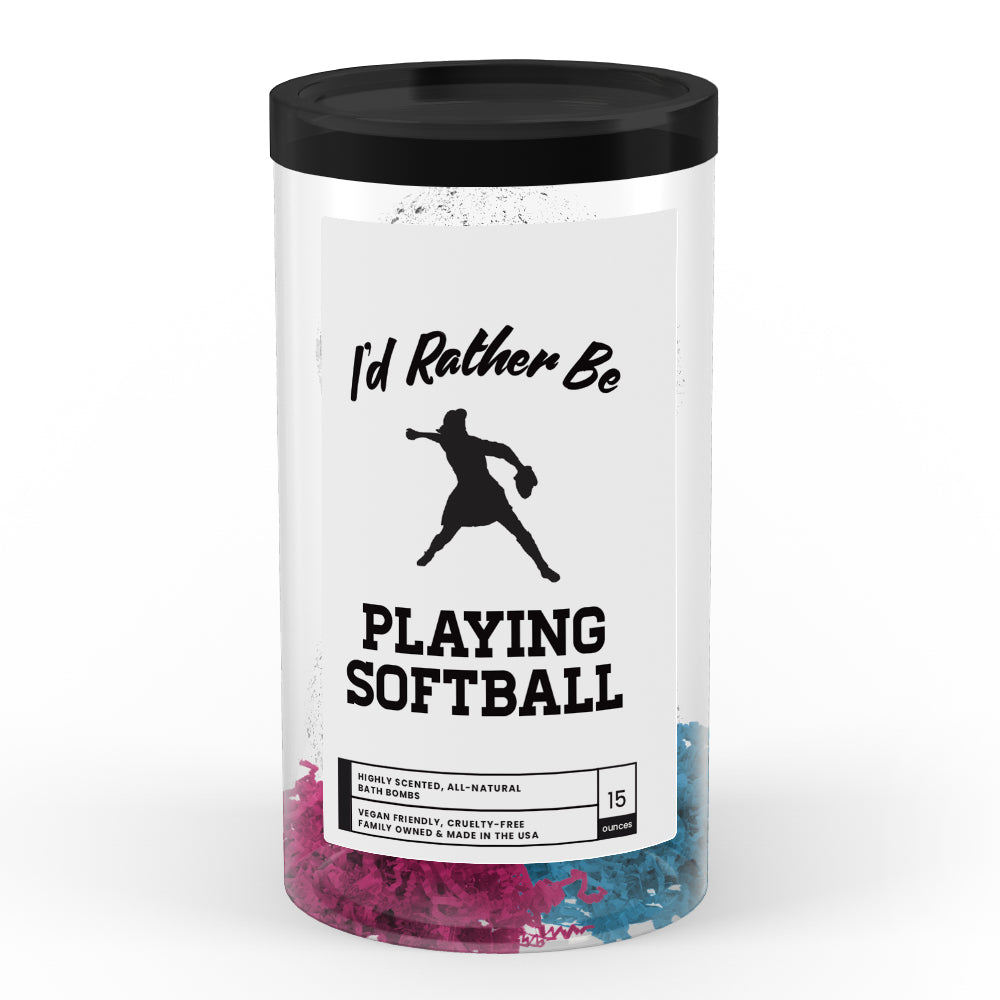 I'd rather be Playing Softball Bath Bombs
