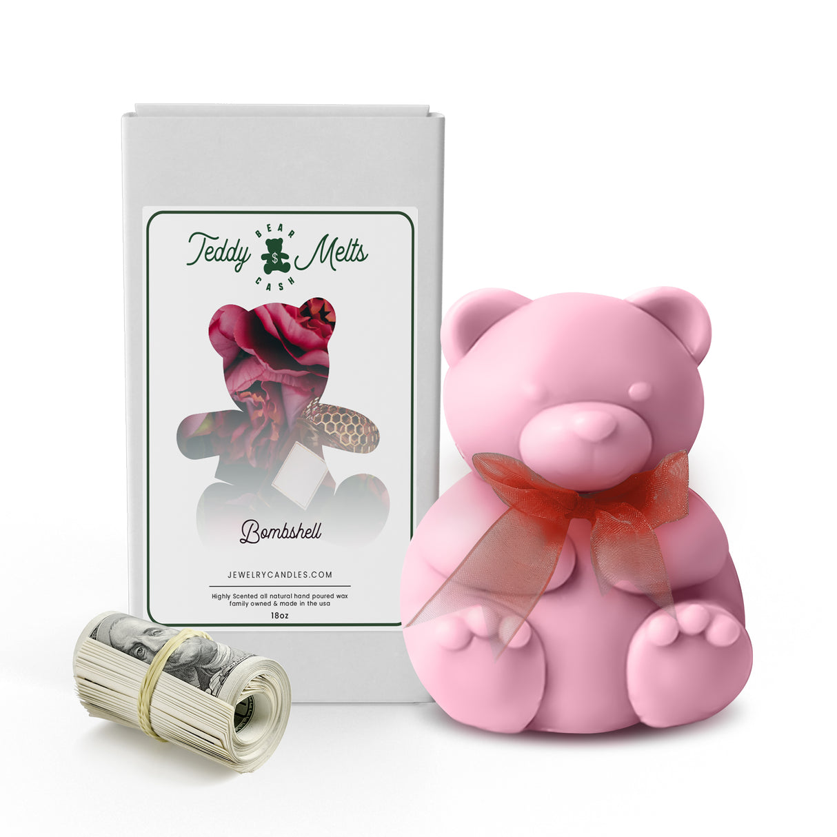 Bombshell Cash Money GIANT Teddy Bear Wax Melts