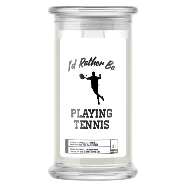 I'd rather be Playing Tennis Candles