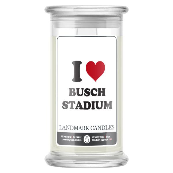 I Love BUSCH STADIUM Landmark Candles