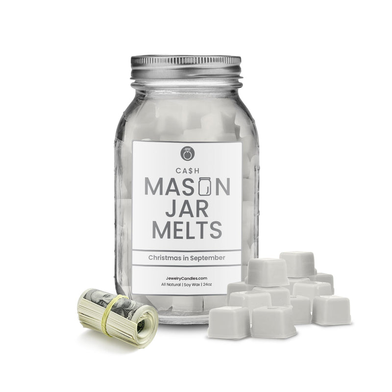 Christmas in september | Mason Jar Cash Wax Melts