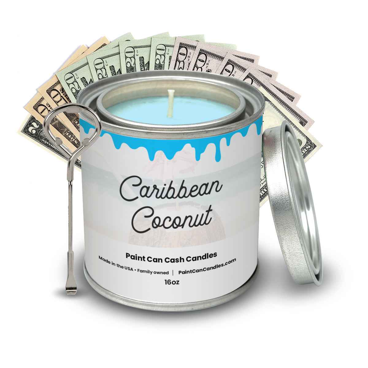 Caribbean Coconut - Paint Can Cash Candles