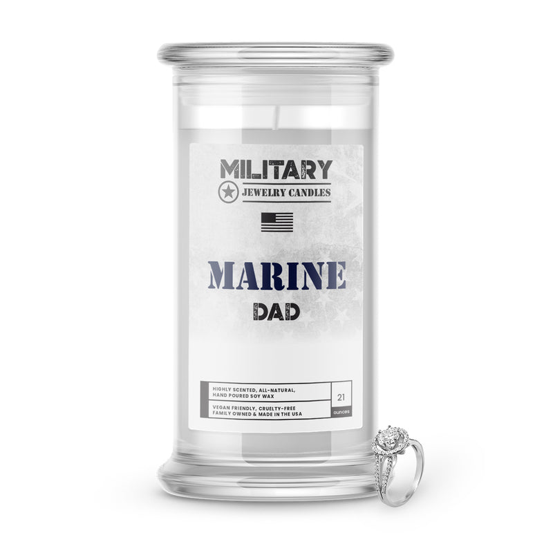 MARINE Dad | Military Jewelry Candles