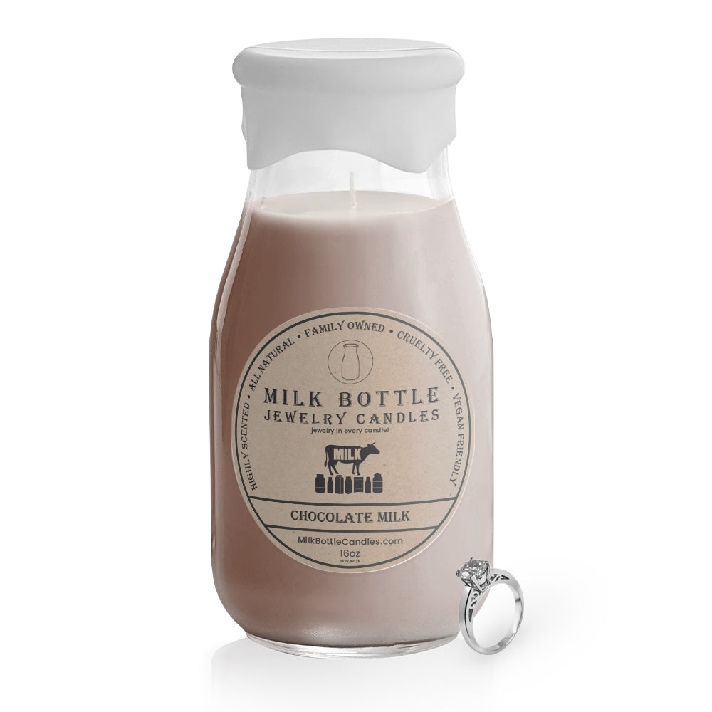 Chocolate Milk - Milk Bottle Jewelry Candles