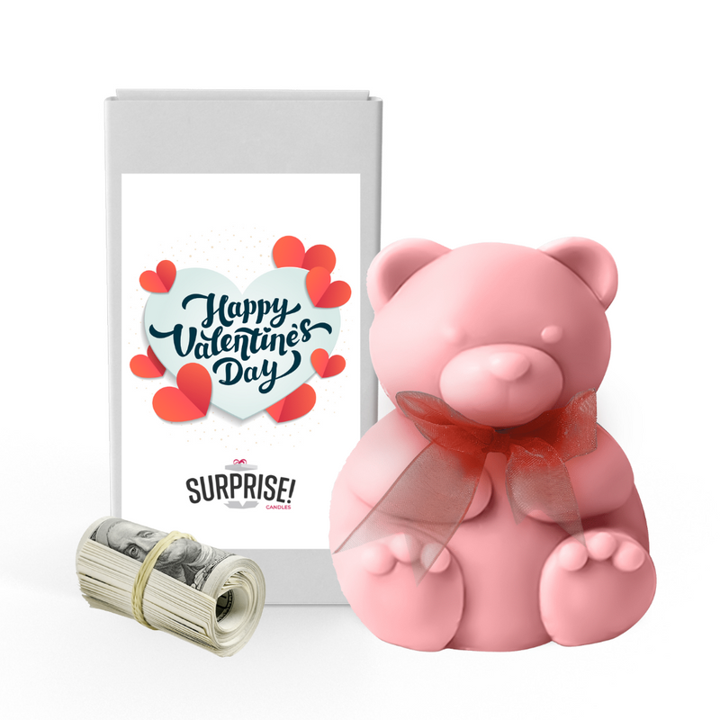 Happy Valentine's Day 5  | Valentines Day Surprise Cash Money Bear Wax Melts