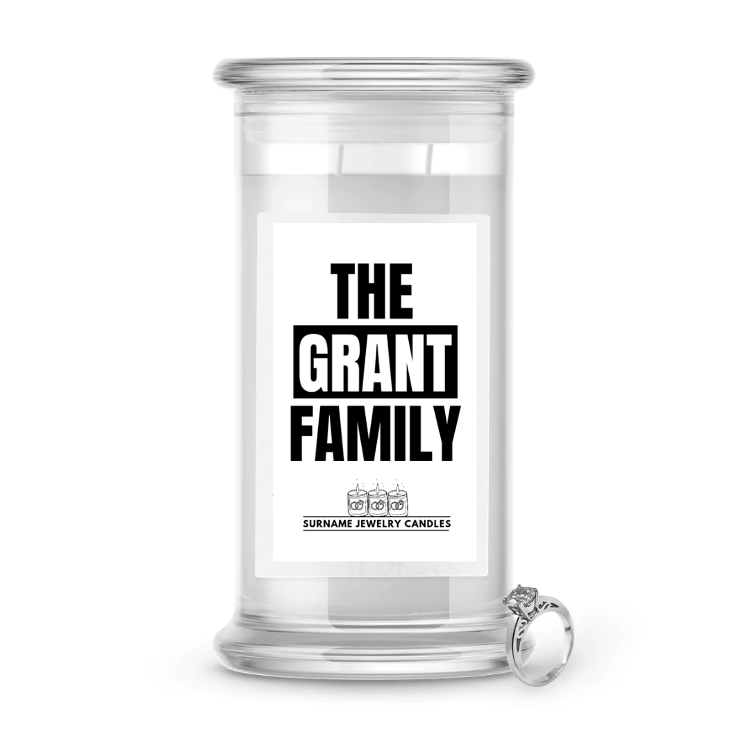 The Grant Family | Surname Jewelry Candles