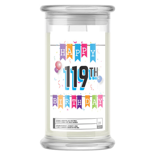 Happy 119th Birthday Candle