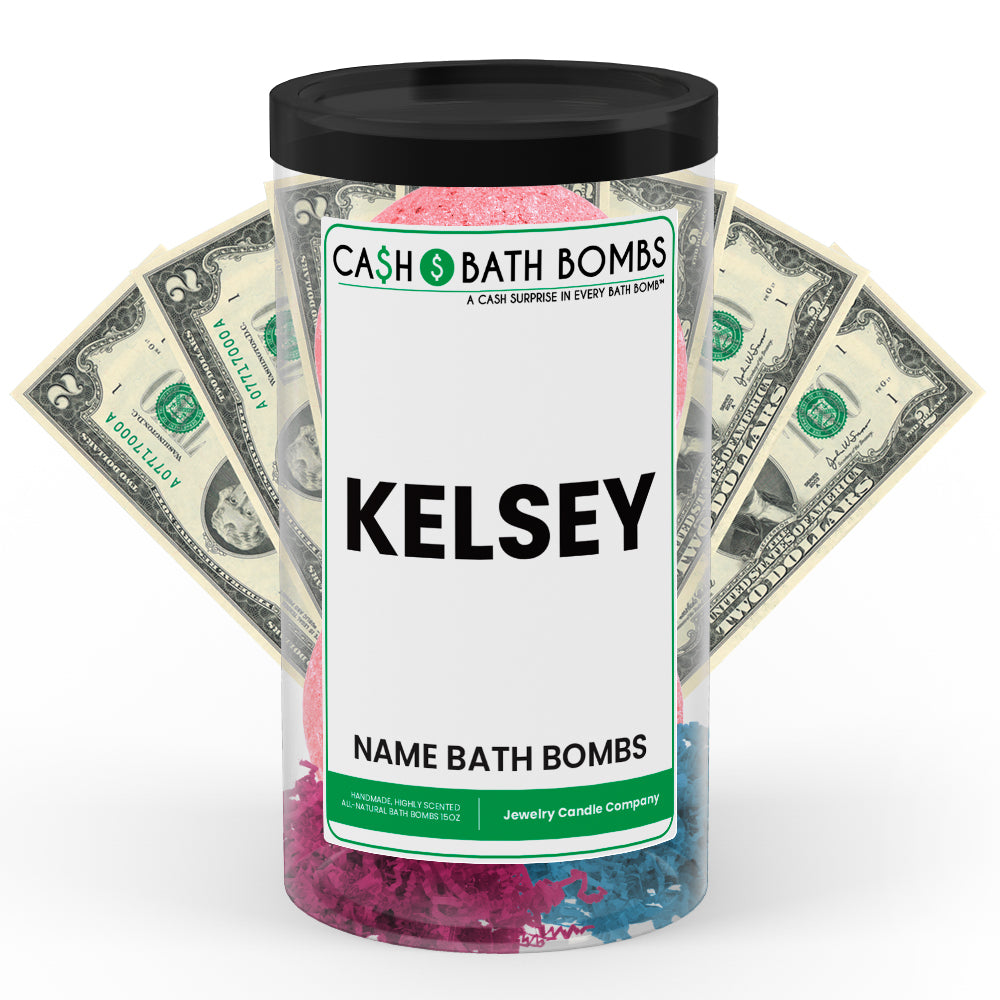 KELSEY Name Cash Bath Bomb Tube