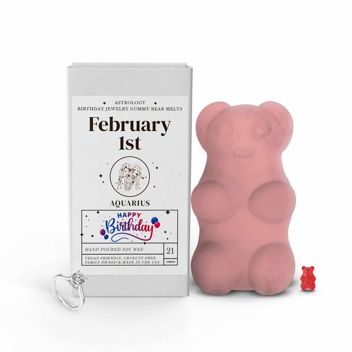 AQUARIUS | GUMMY Bear Astrology Birthday Jewelry Wax Melts