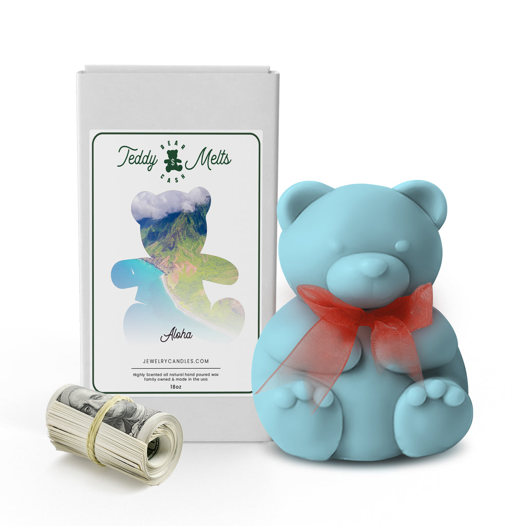 Teddy Bear Blue Candle Favors