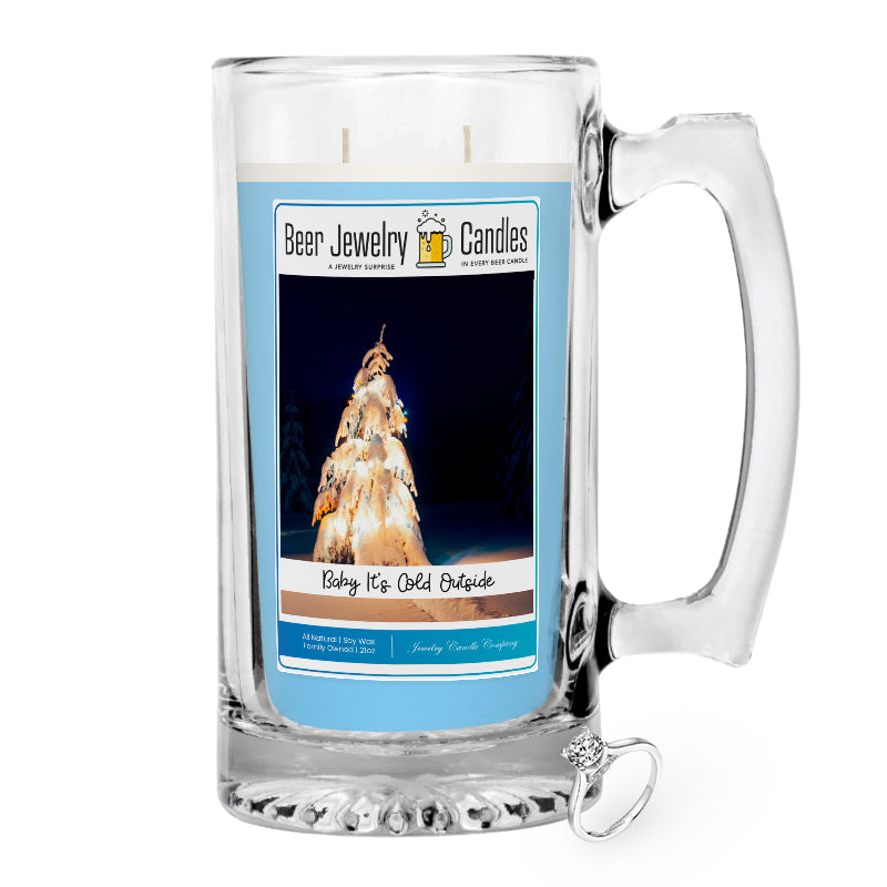 Baby It's Cold Outside Jewelry Beer Candle