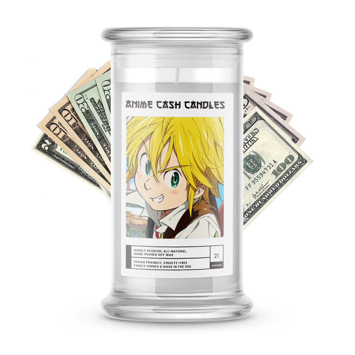 Meliodas | Anime Cash Candle