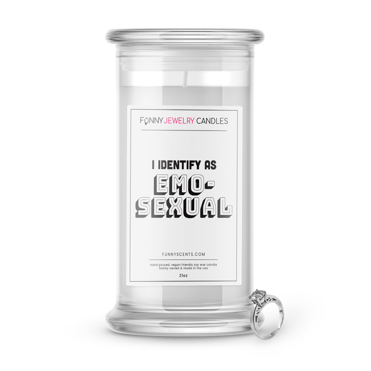 I Identify As a Emo-Sexual Jewelry Funny Candles