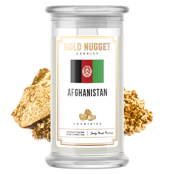 Afghanistan Countries Gold Nugget Candles