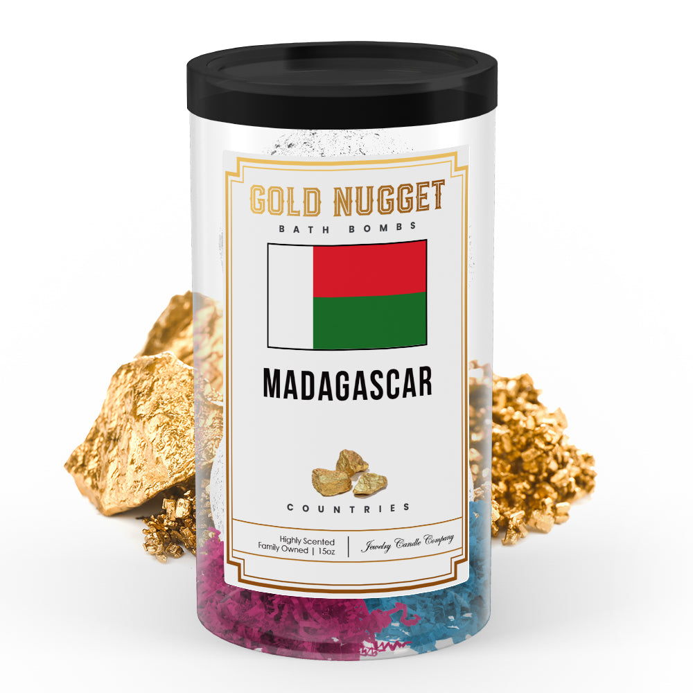 Madagascar Countries Gold Nugget Bath Bombs