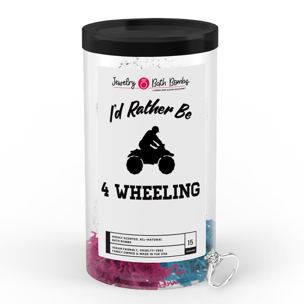 I'd rather be 4 Wheeling Jewelry Bath Bombs