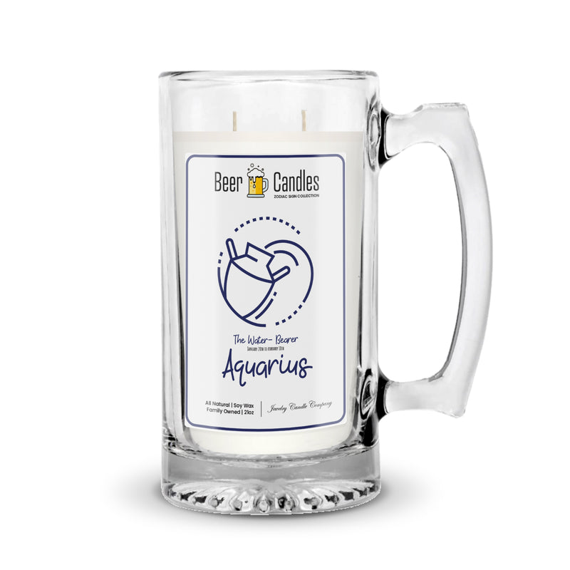Aquarius Beer Candles | Zodiac Sign Collections