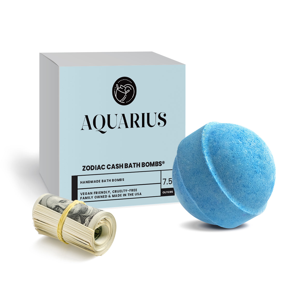 Aquarius Zodiac Cash Bath Bomb