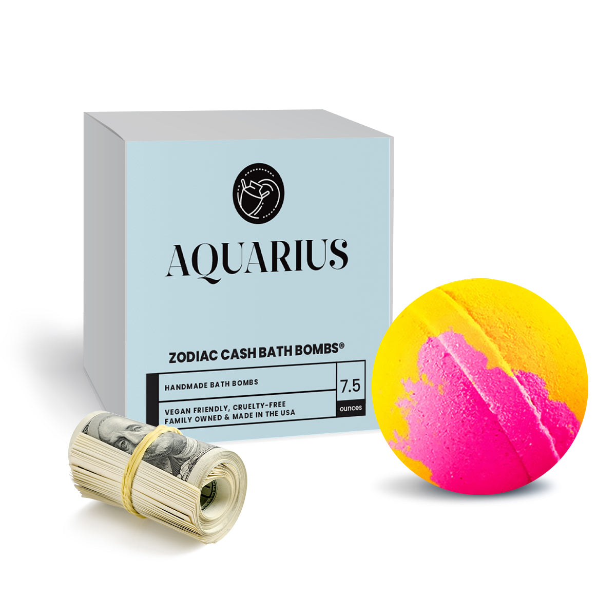Aquarius Zodiac Cash Bath Bomb