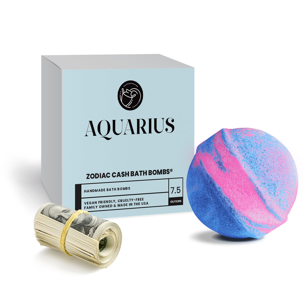 Aquarius Zodiac Cash Bath Bomb