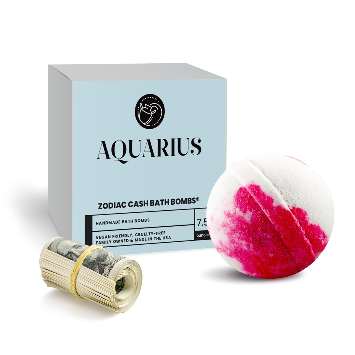 Aquarius Zodiac Cash Bath Bomb