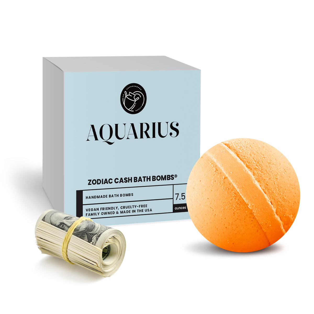 Aquarius Zodiac Cash Bath Bomb