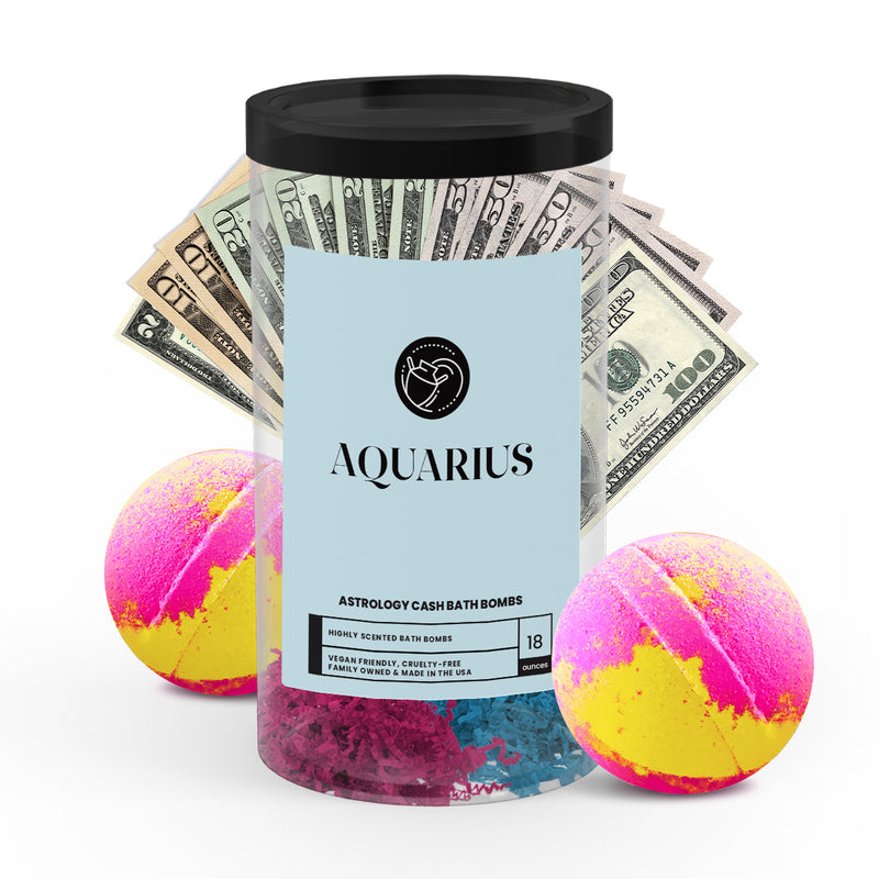 Aquarius Astrology Cash Bath Bombs 2 Packs