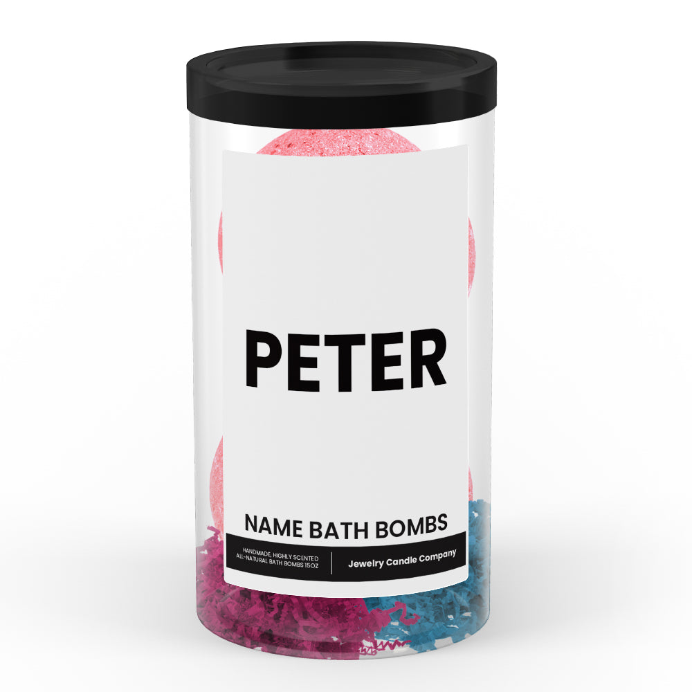 PETER Name Bath Bomb Tube