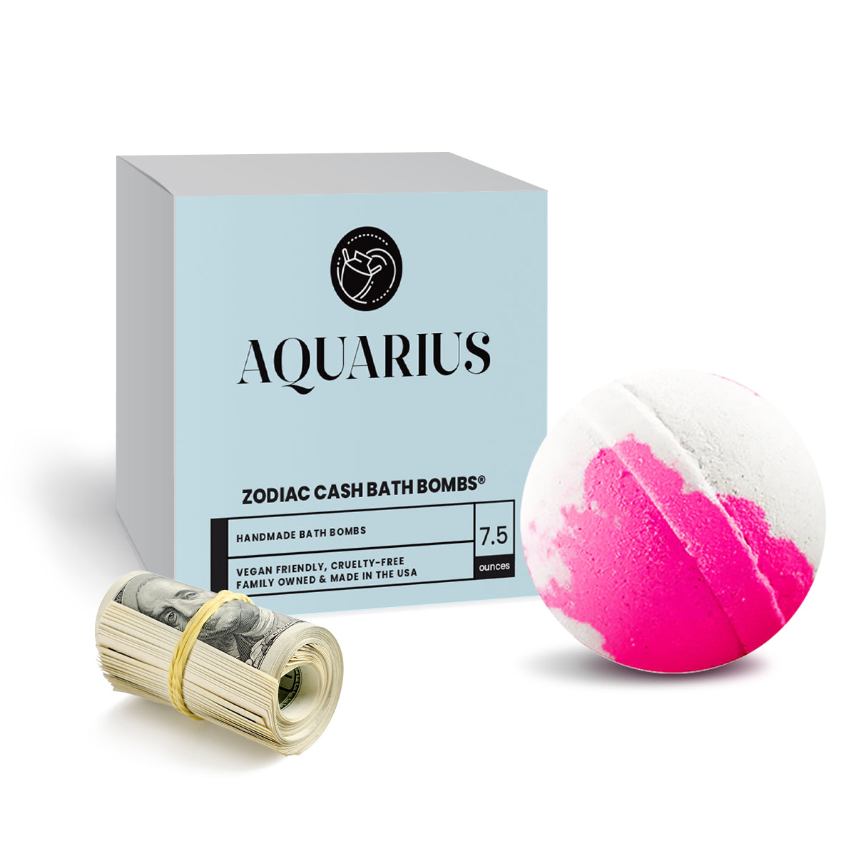 Aquarius Zodiac Cash Bath Bomb