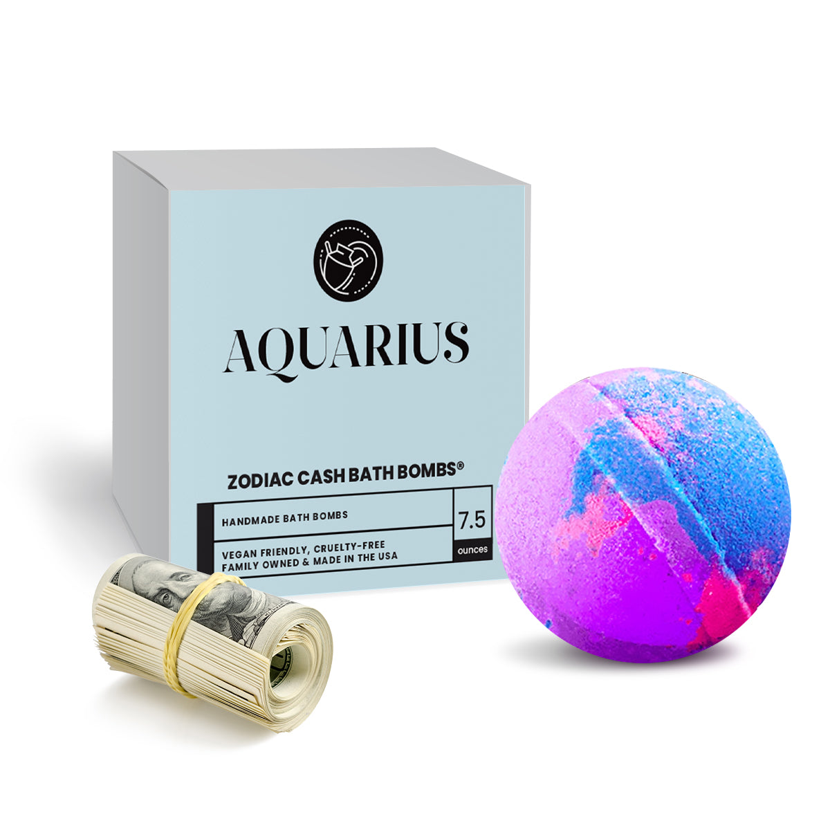 Aquarius Zodiac Cash Bath Bomb