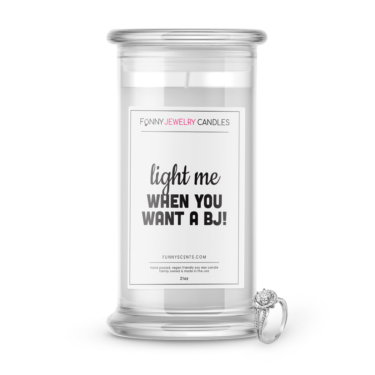 Light me when you want a BJ! Jewelry Funny Candles