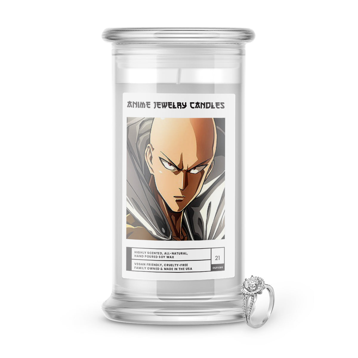 Saitama | Anime Jewelry Candles