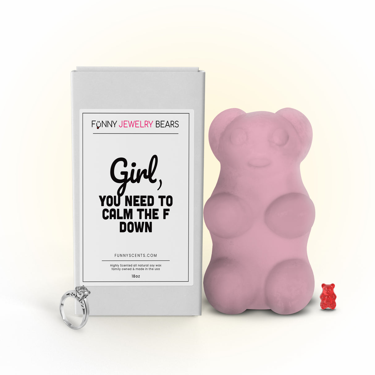 Girl, You Need To Calm The F Down Funny Jewelry Bear Wax Melts