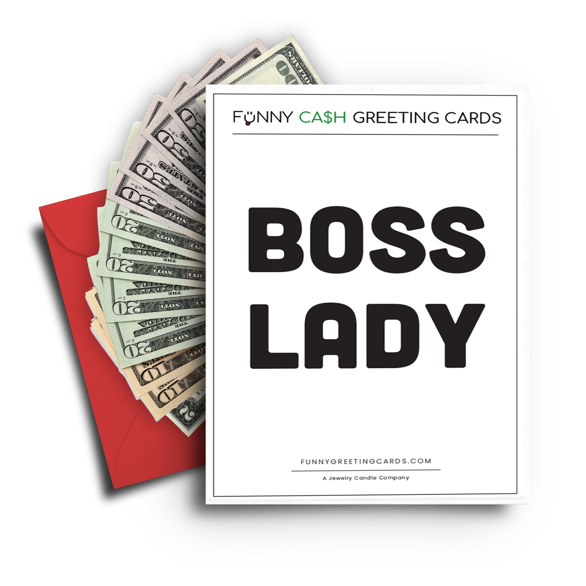 Boss Lady Funny Cash Greeting Cards