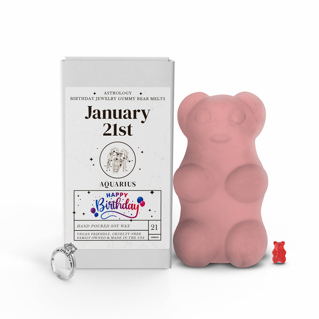 AQUARIUS | GUMMY Bear Astrology Birthday Jewelry Wax Melts