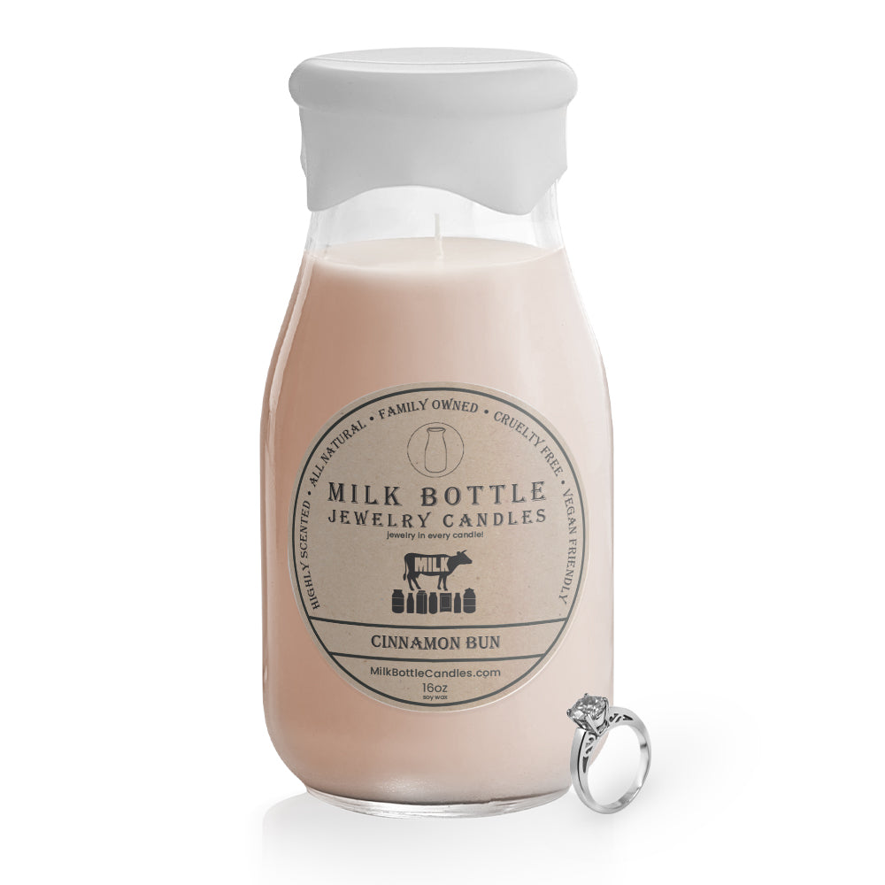 Cinnamon Bun - Milk Bottle Jewelry Candles