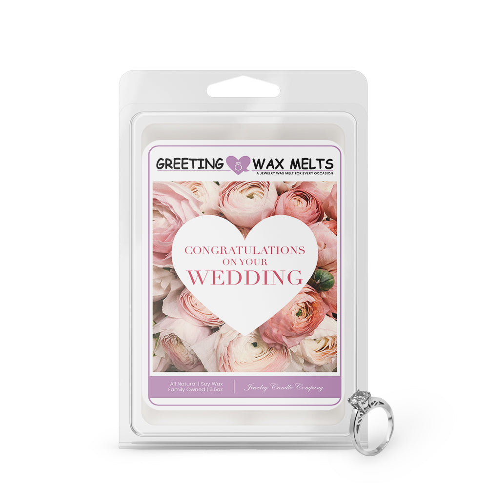 Congratulations on Your Wedding Greetings Wax Melt