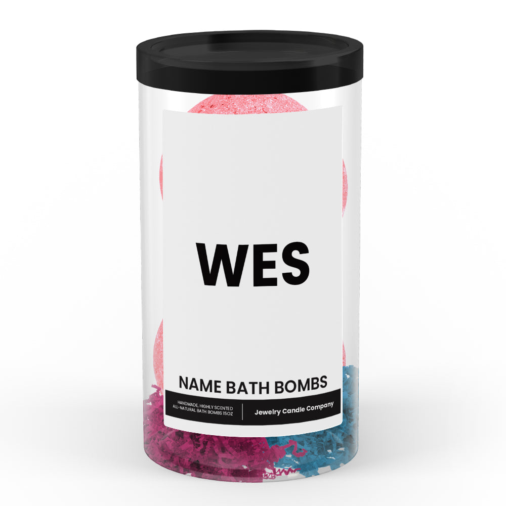 WES Name Bath Bomb Tube