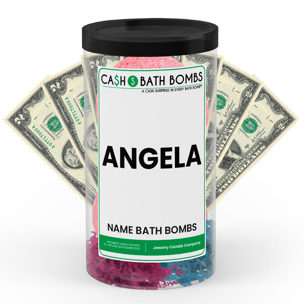 ANGELA Name Cash Bath Bomb Tube