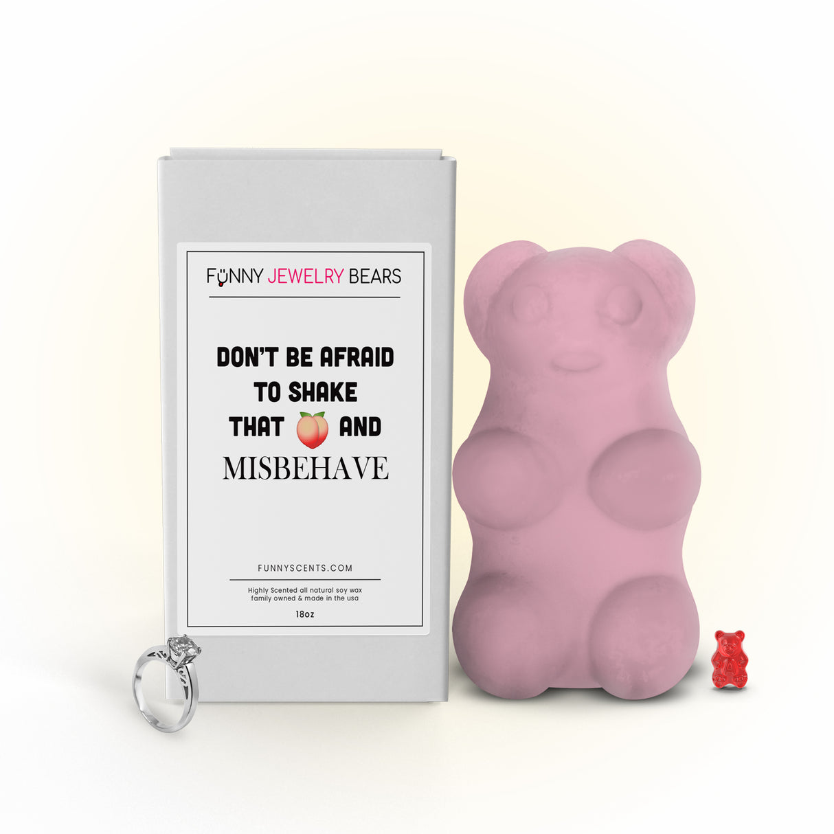 Don't be afraid to shake that butty and misbehave Funny Jewelry Bear Wax Melts