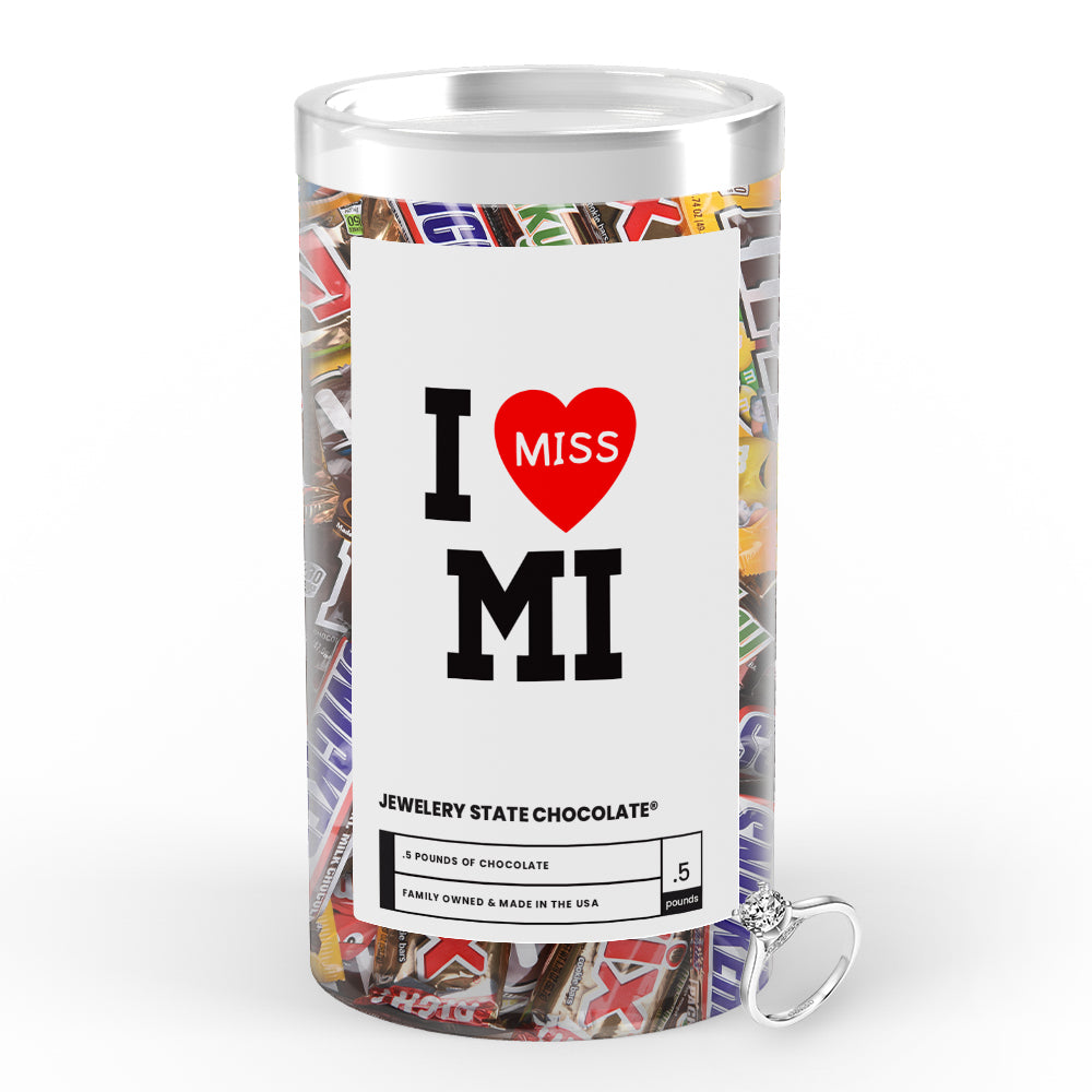 I miss MI Jewelry State Chocolate