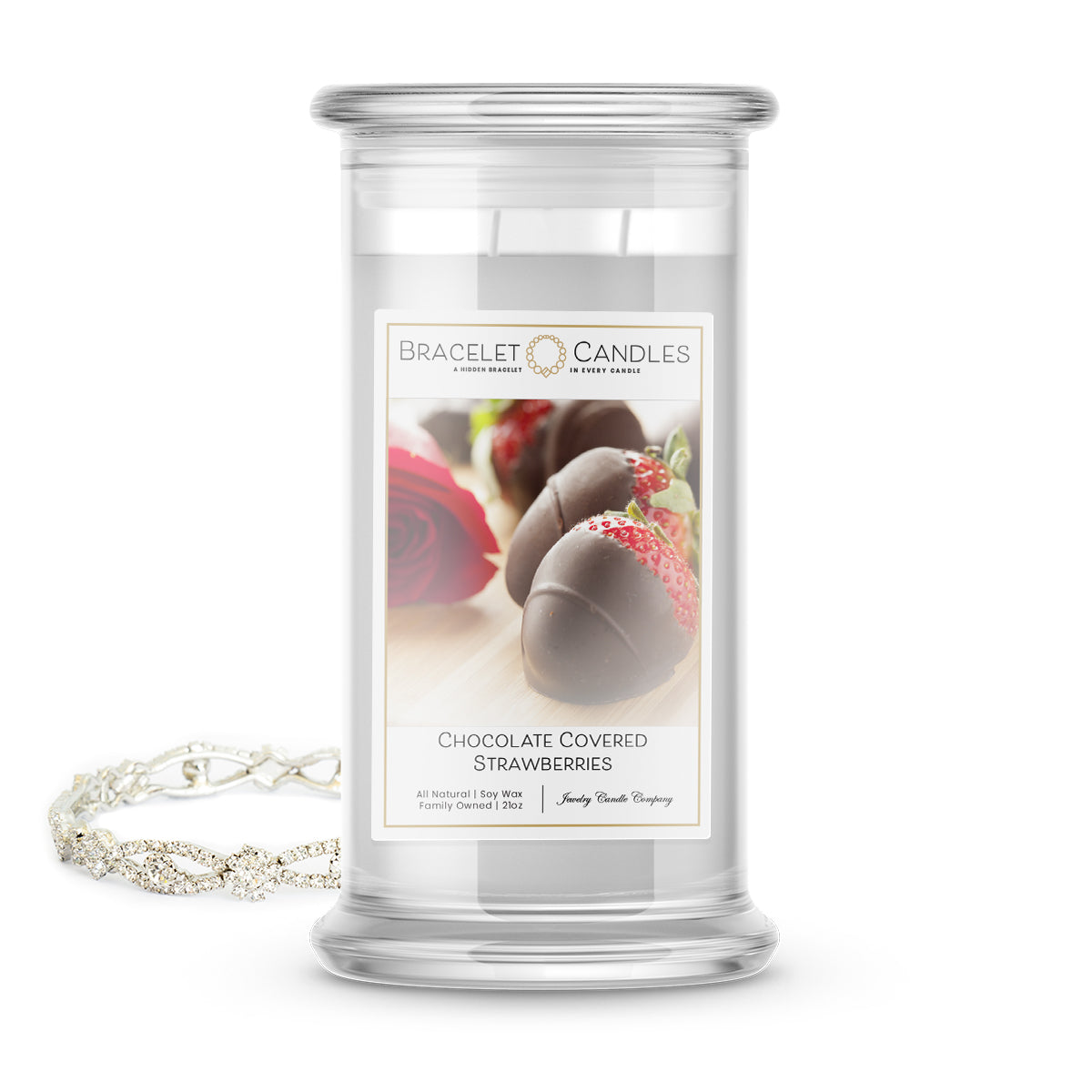 Chocolate Covered Strawberries | Bracelet Candles