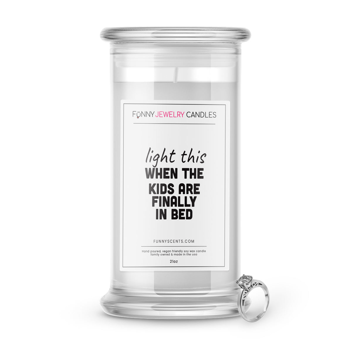 Light this when the Kids are Finally in Bed Jewelry Funny Candles